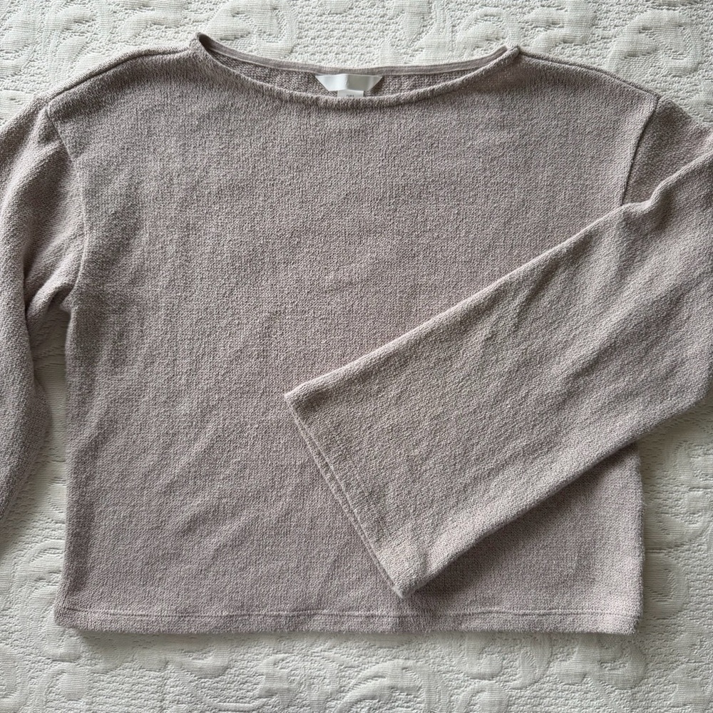 H&M Light Beige Crewneck Knit Top - Picture 3 of 5